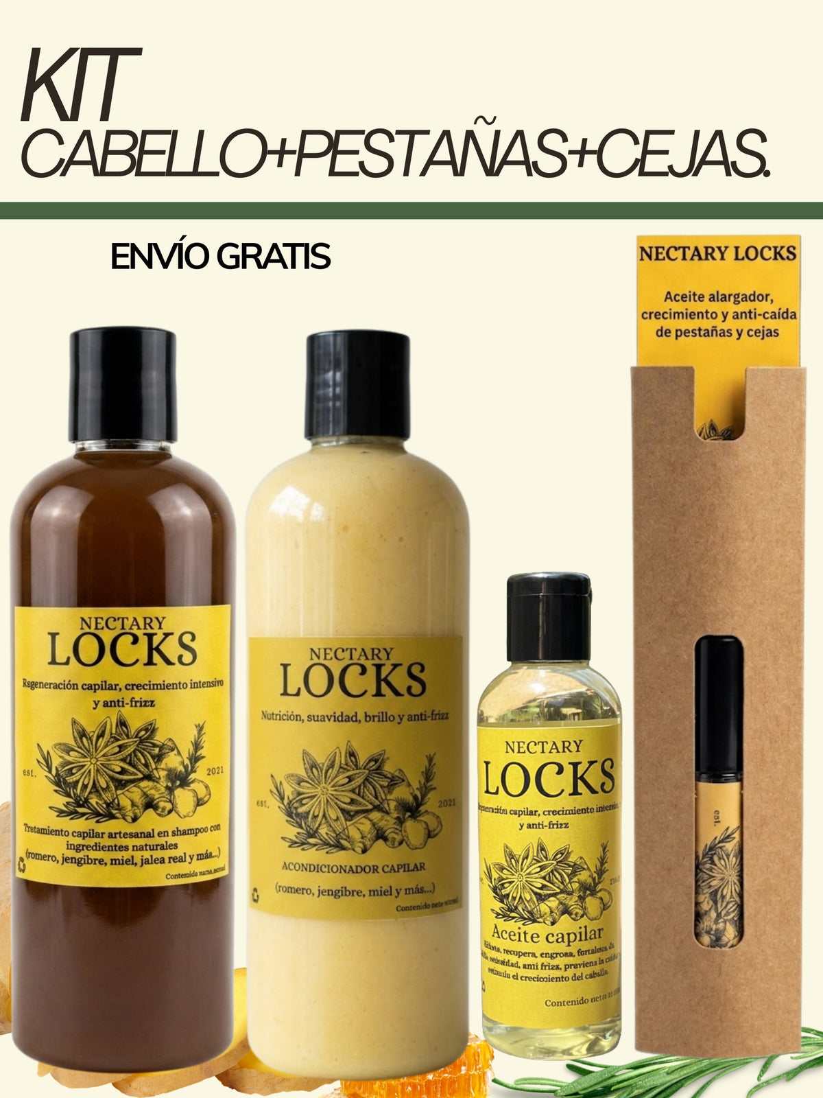 KIT CABELLO+PESTAÑAS+CEJAS.