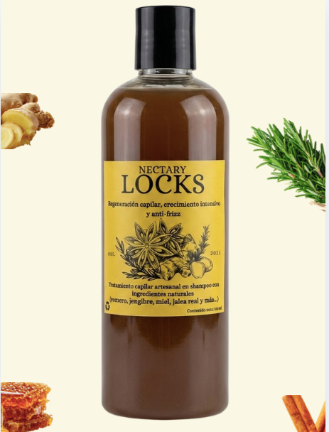 Tratamiento capilar artesanal en shampoo para crecimiento, anti frizz, anti caída y limpieza profunda. (500ml).
