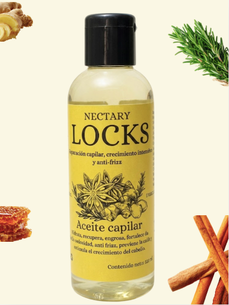 Aceite capilar de hidratación, crecimiento, anti caída y anti frizz.