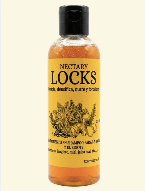 Tratamiento artesanal en shampoo para el crecimiento, limpieza y anti frizz para barba y bigote.
