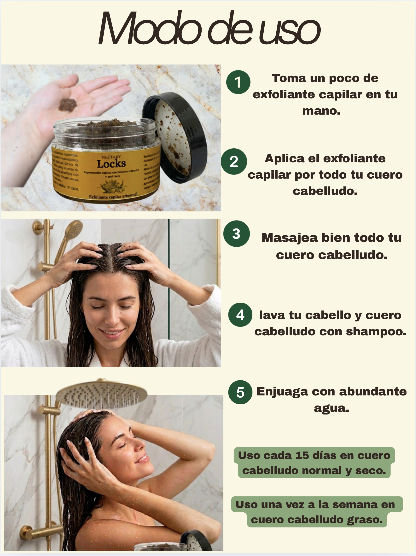 Exfoliante capilar artesanal.