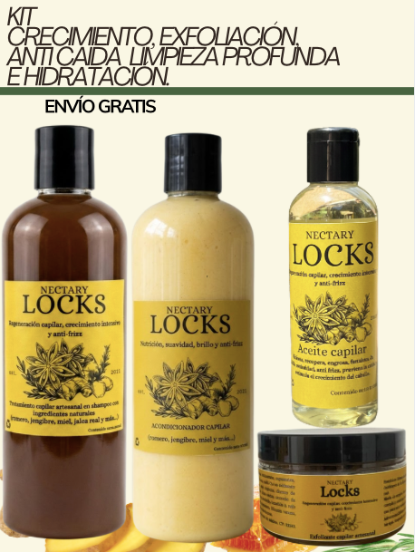 KIT CRECIMIENTO, EXFOLIACIÓN, ANTI CAÍDA, LIMPIEZA PROFUNDA E HIDRATACIÓN.